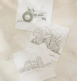 Geometry Dishcloth Set-Old Farm