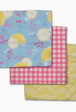 Geometry Dishcloth Set- Lemon Pop