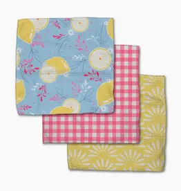 Geometry Dishcloth Set- Lemon Pop