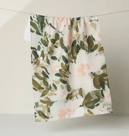 Geometry Tea Towel- Painted Blossoms