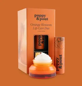 Poppy & Pout Lip Care Duo, Orange Blossom
