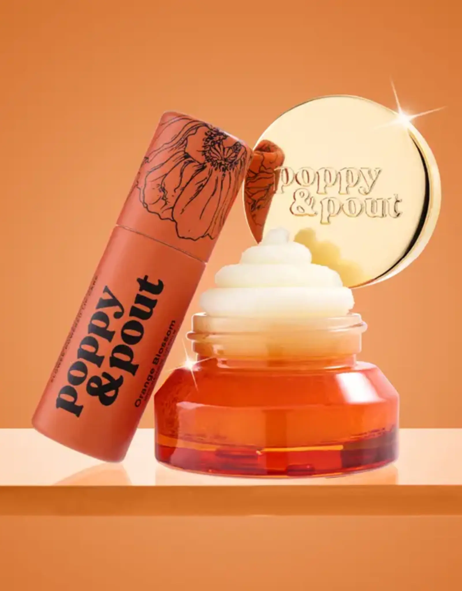 Poppy & Pout Lip Care Duo, Orange Blossom
