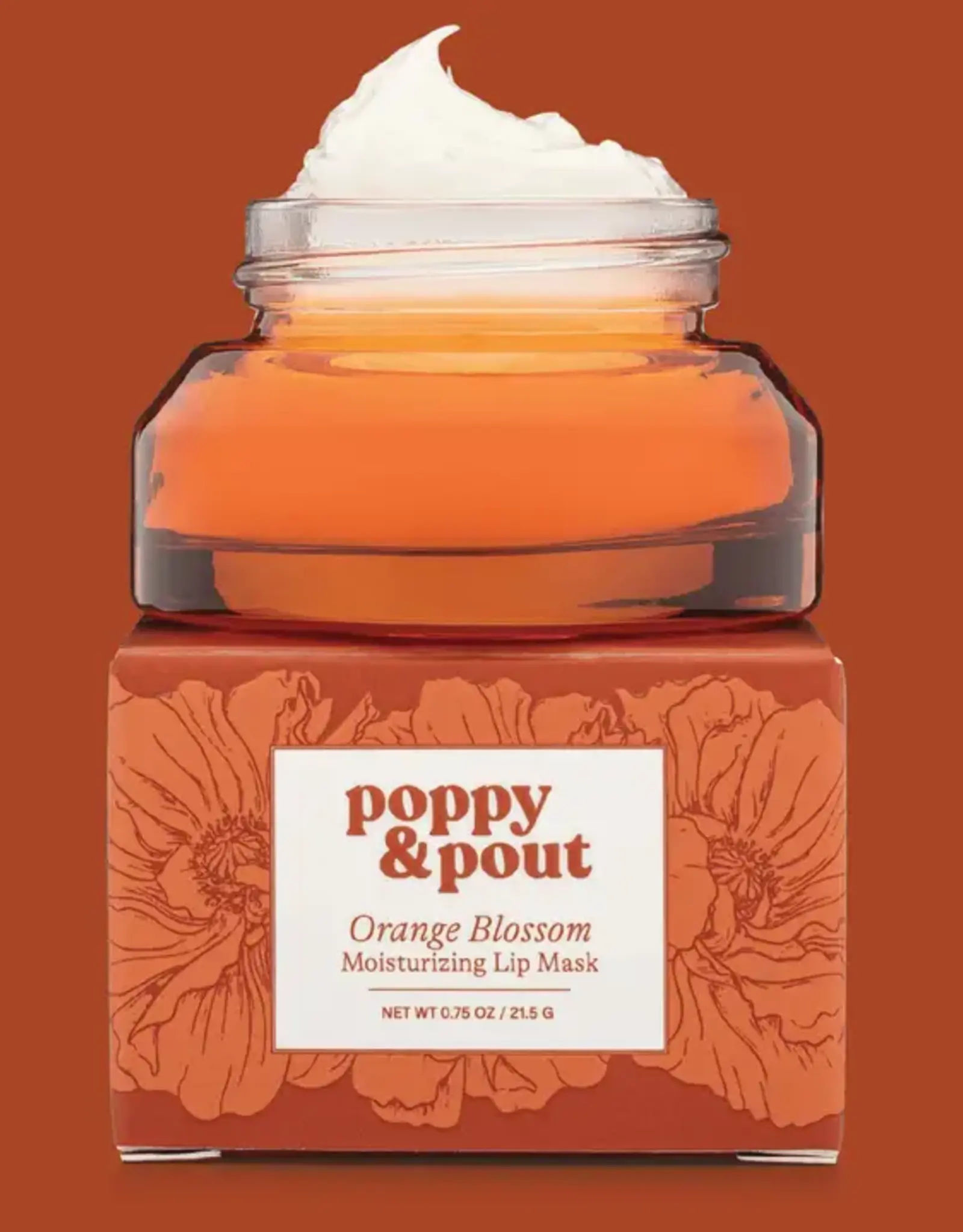 Poppy & Pout Lip Mask, Orange Blossom