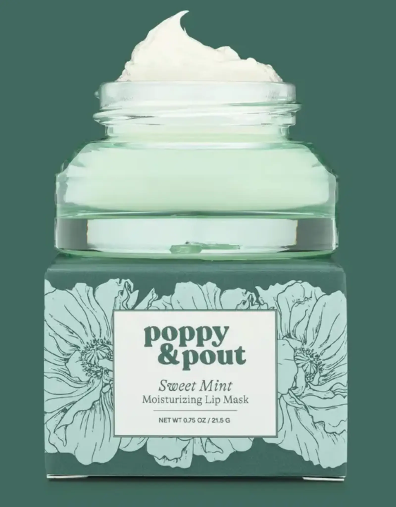 Poppy & Pout Lip Mask, Sweet Mint