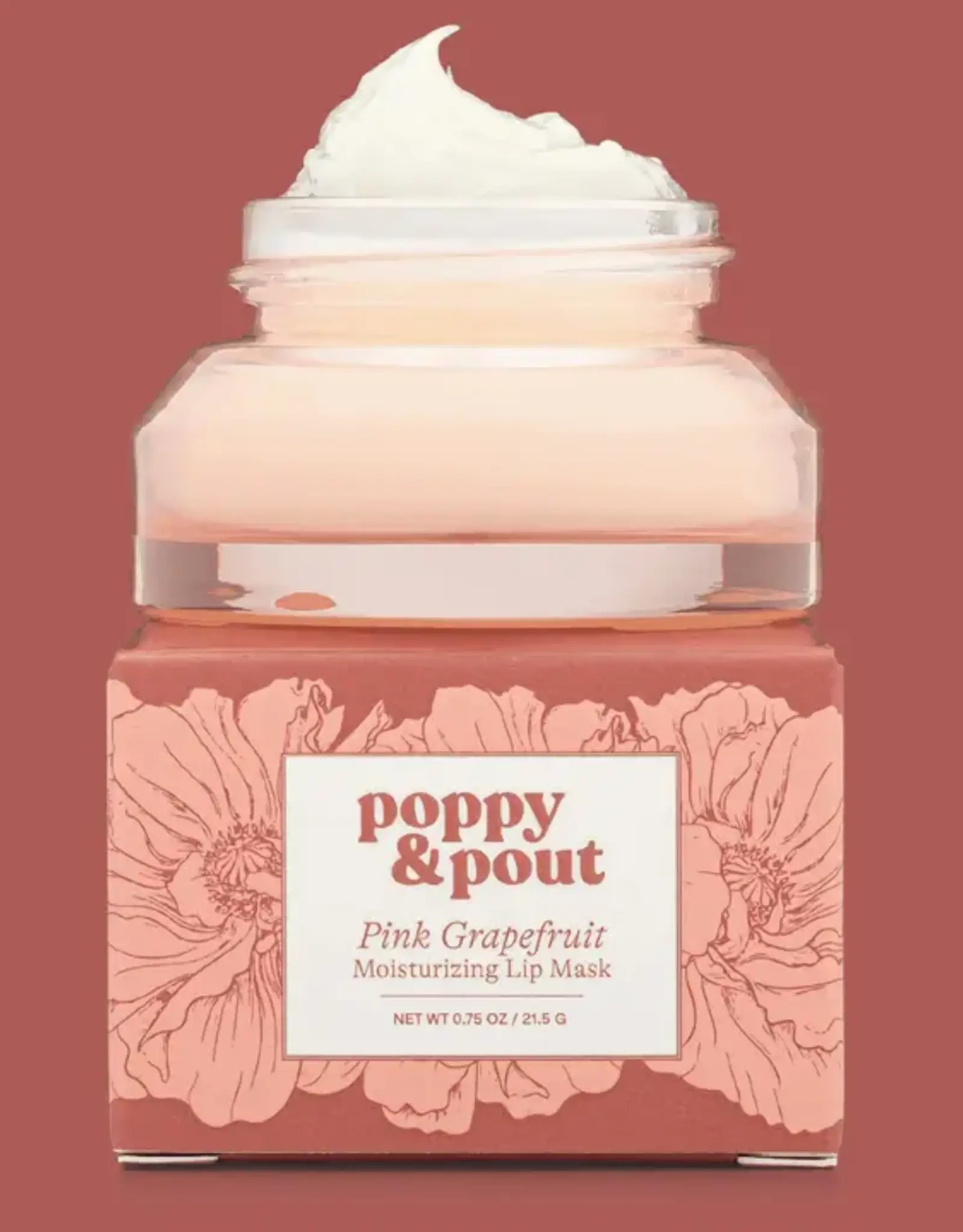 Poppy & Pout Lip Mask, Pink Grapefruit