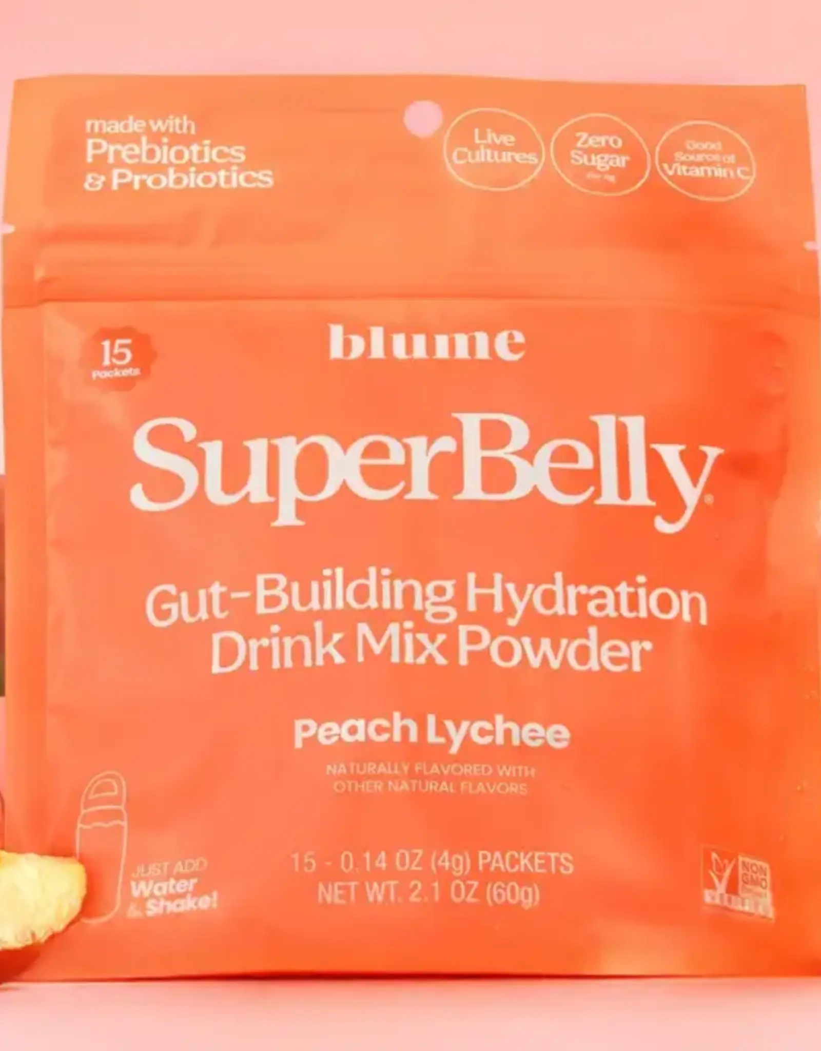 Blume Superbelly Hydration & Gut Mix, Peach Lychee