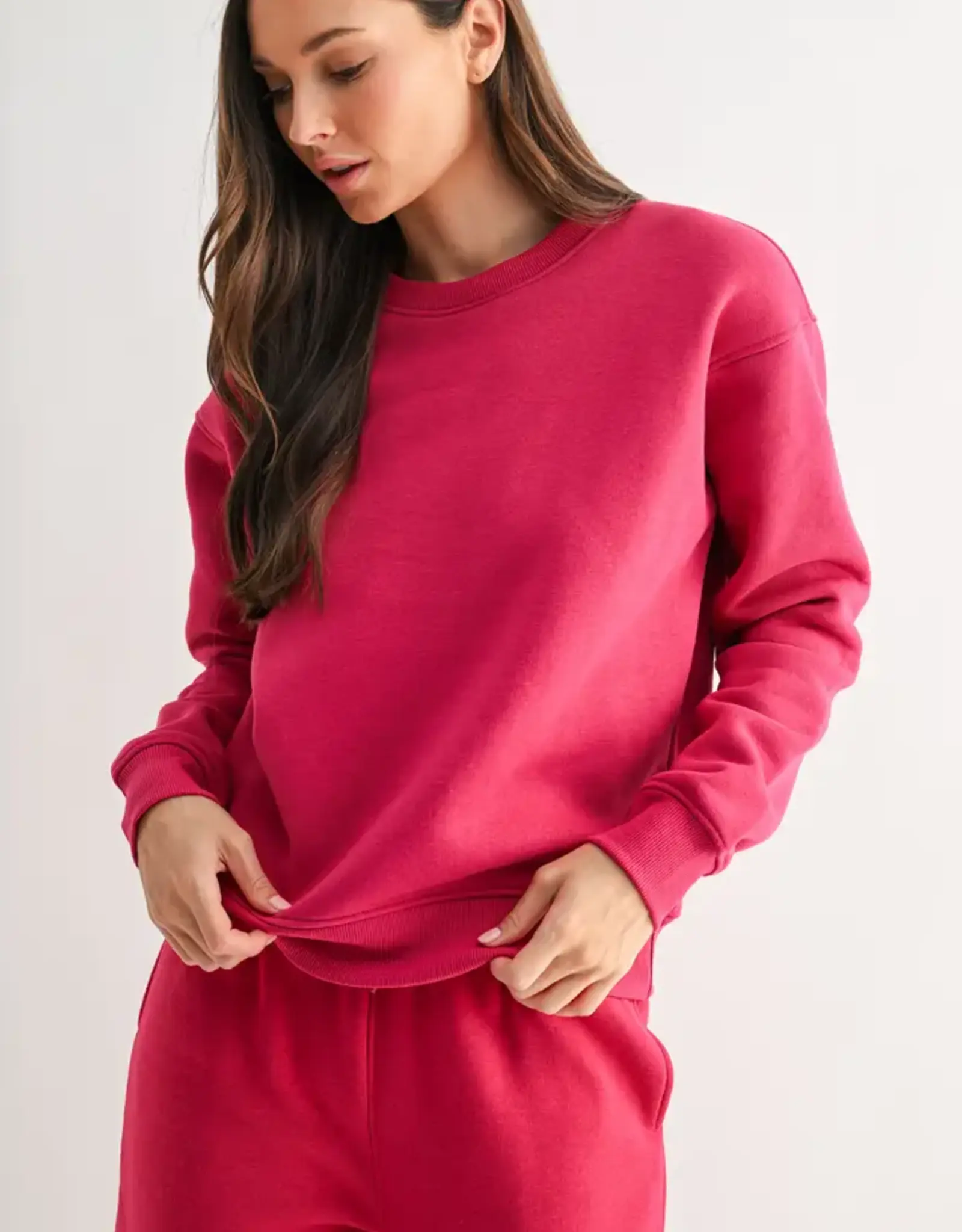 Mono B Classic Fit Fleece Sweatshirt