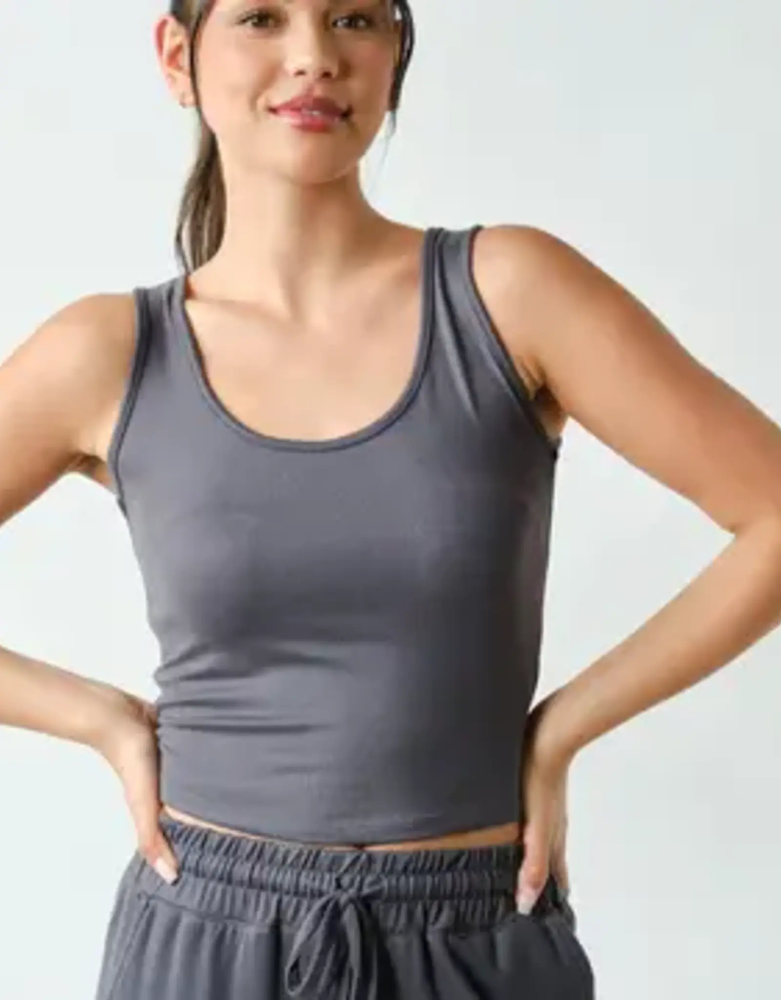 Mono B Brushed Hacci Lounge Tank