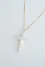 Sweet Three Designs Beach Goddess Cross Necklace