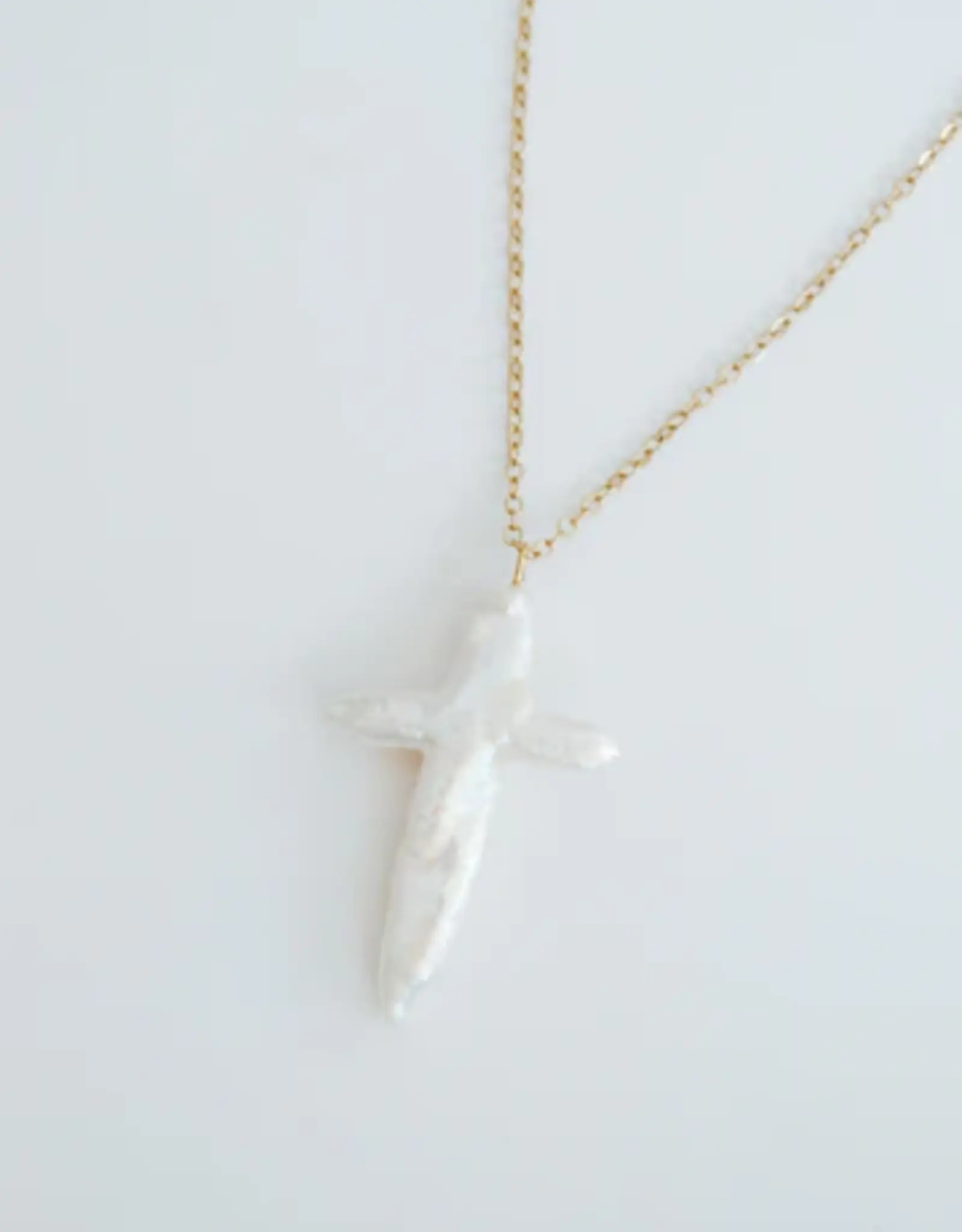 Sweet Three Designs Beach Goddess Cross Necklace