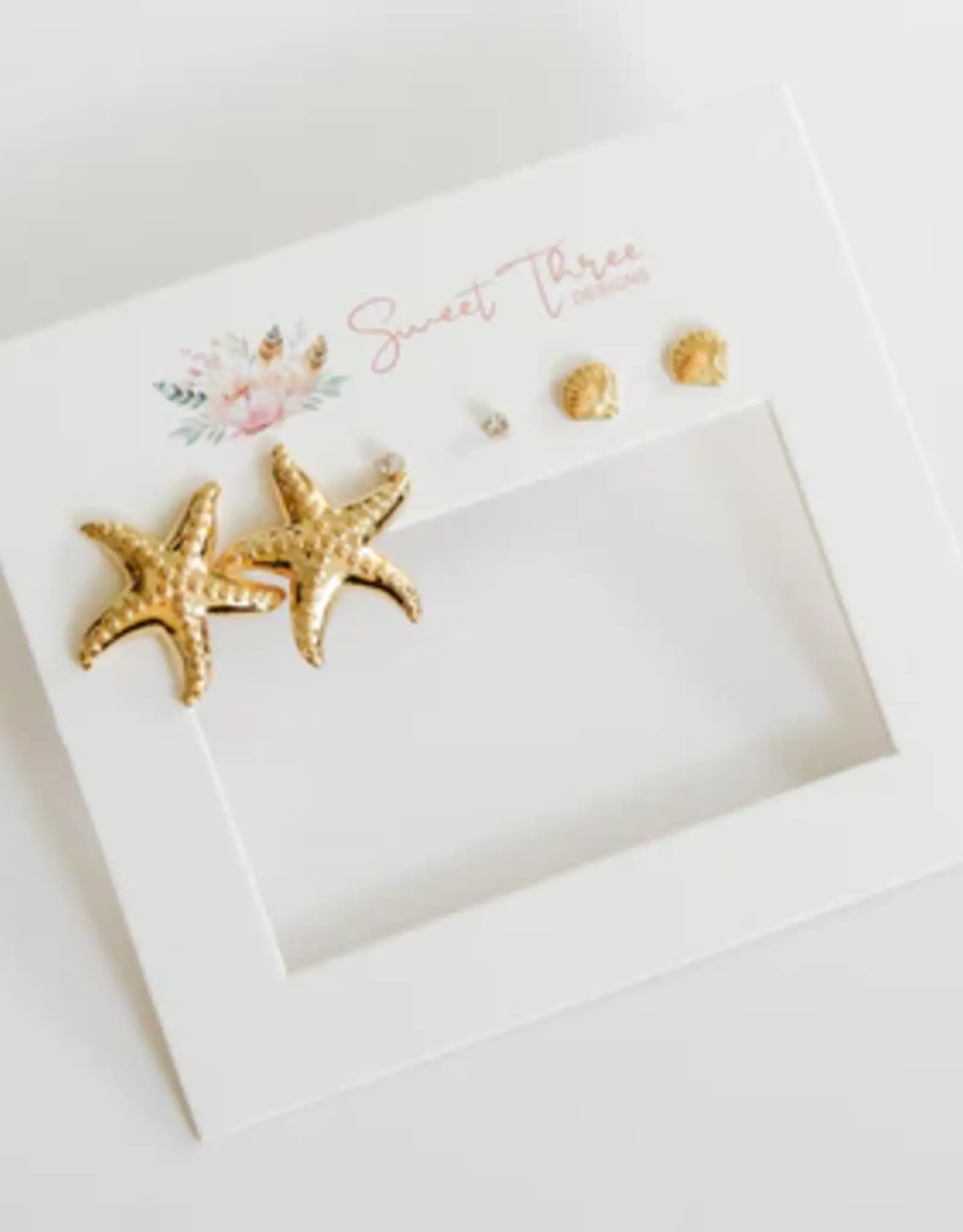 Sweet Three Designs Beachcomber Triple Earring Set