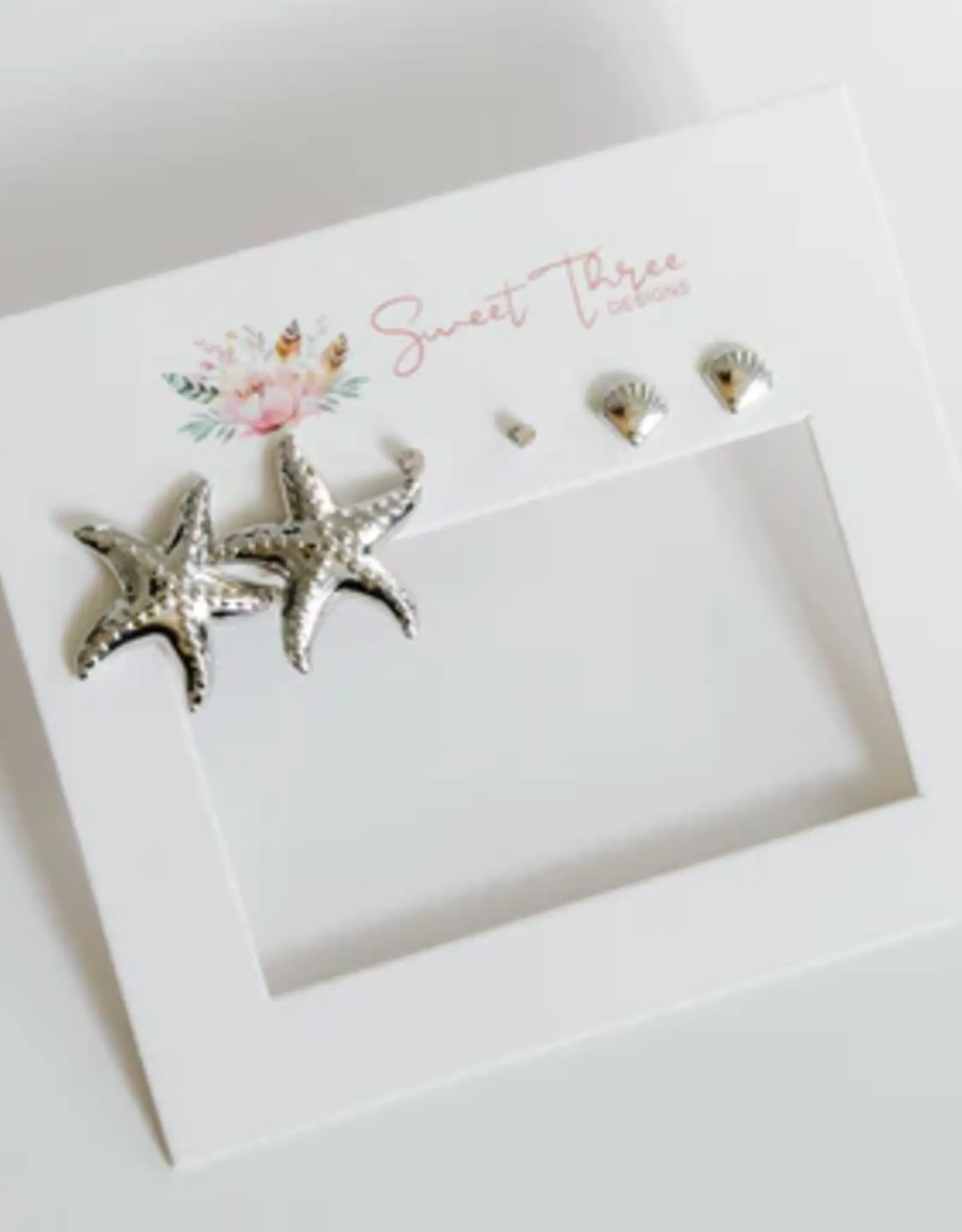 Sweet Three Designs Beachcomber Triple Earring Set