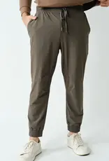 Mono B High Waisted Zip-Up Ankle Jogger