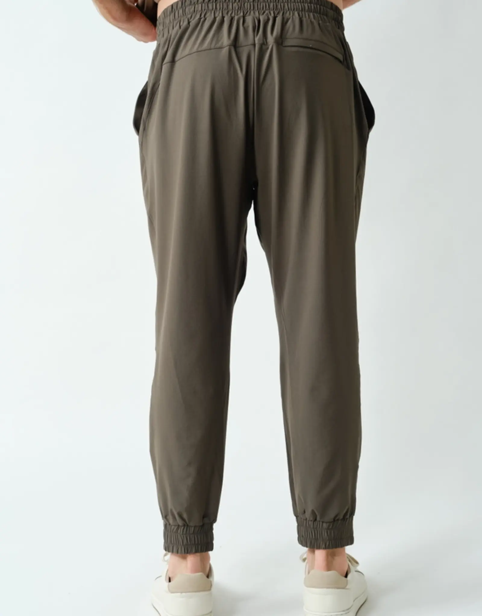 Mono B High Waisted Zip-Up Ankle Jogger