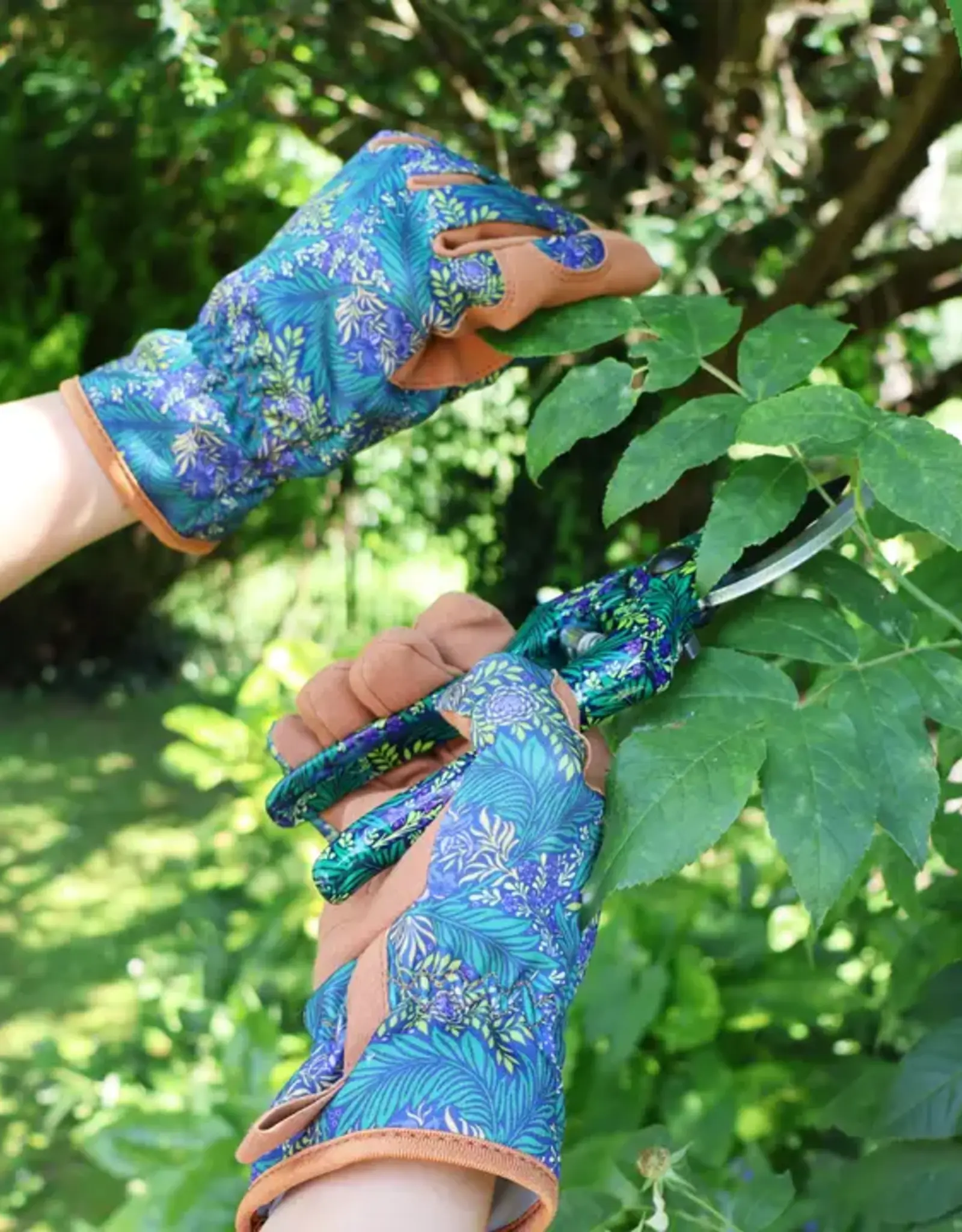 Robert Frederick Ltd Women's Gardening Gloves, Purple & Brown