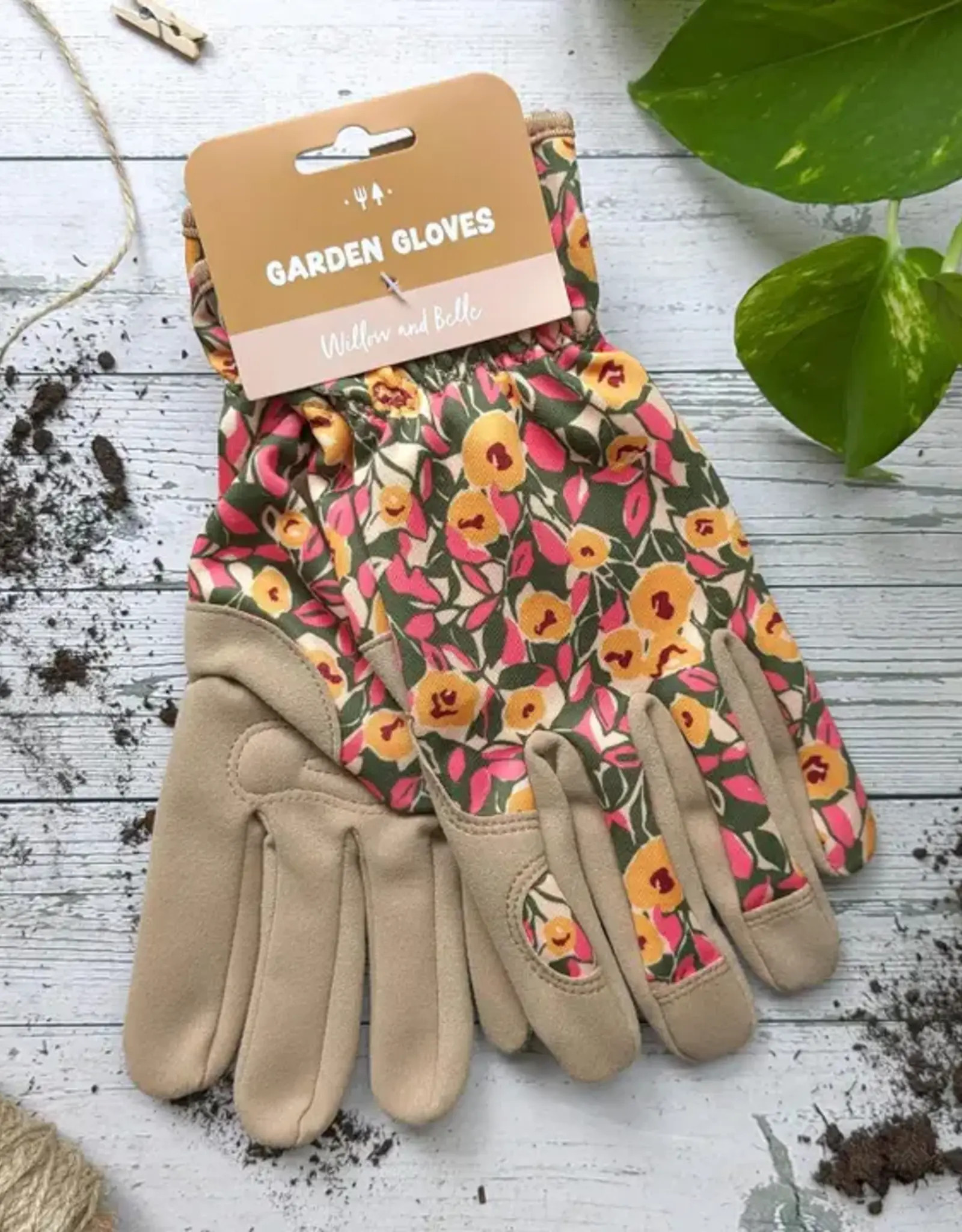 Robert Frederick Ltd Women's Gardening Gloves, Pink & Orange