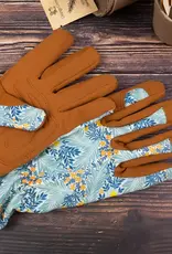 Robert Frederick Ltd Women's Gardening Gloves, Blue & Orange