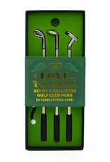 Robert Frederick Ltd Golf Pens Set Of 3 & Mini Golf