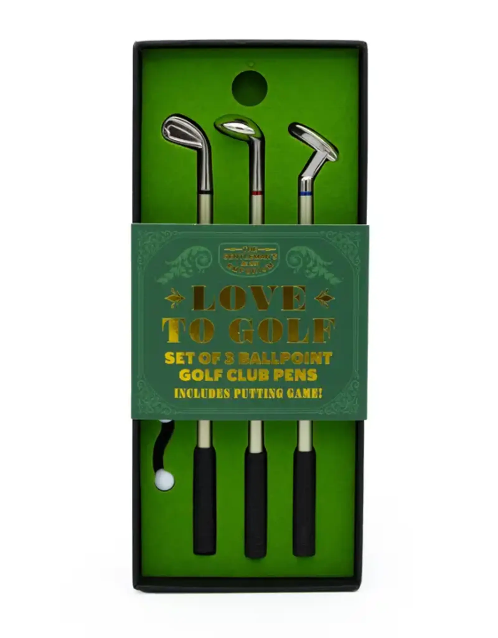 Robert Frederick Ltd Golf Pens Set Of 3 & Mini Golf