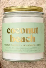 Prairie Creek Candles Wood Wick Candle, Coconut Beach 8oz