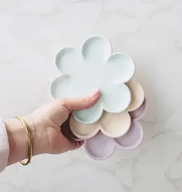 Siena Style Flower Trinket Tray, Butter