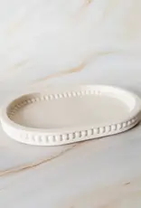 Siena Style Bubbled Edge Catchall Tray Large, Blanco