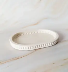 Siena Style Bubbled Edge Catchall Tray Large, Blanco