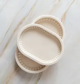 Siena Style Bubbled Edge Catchall Tray Small, Blanco