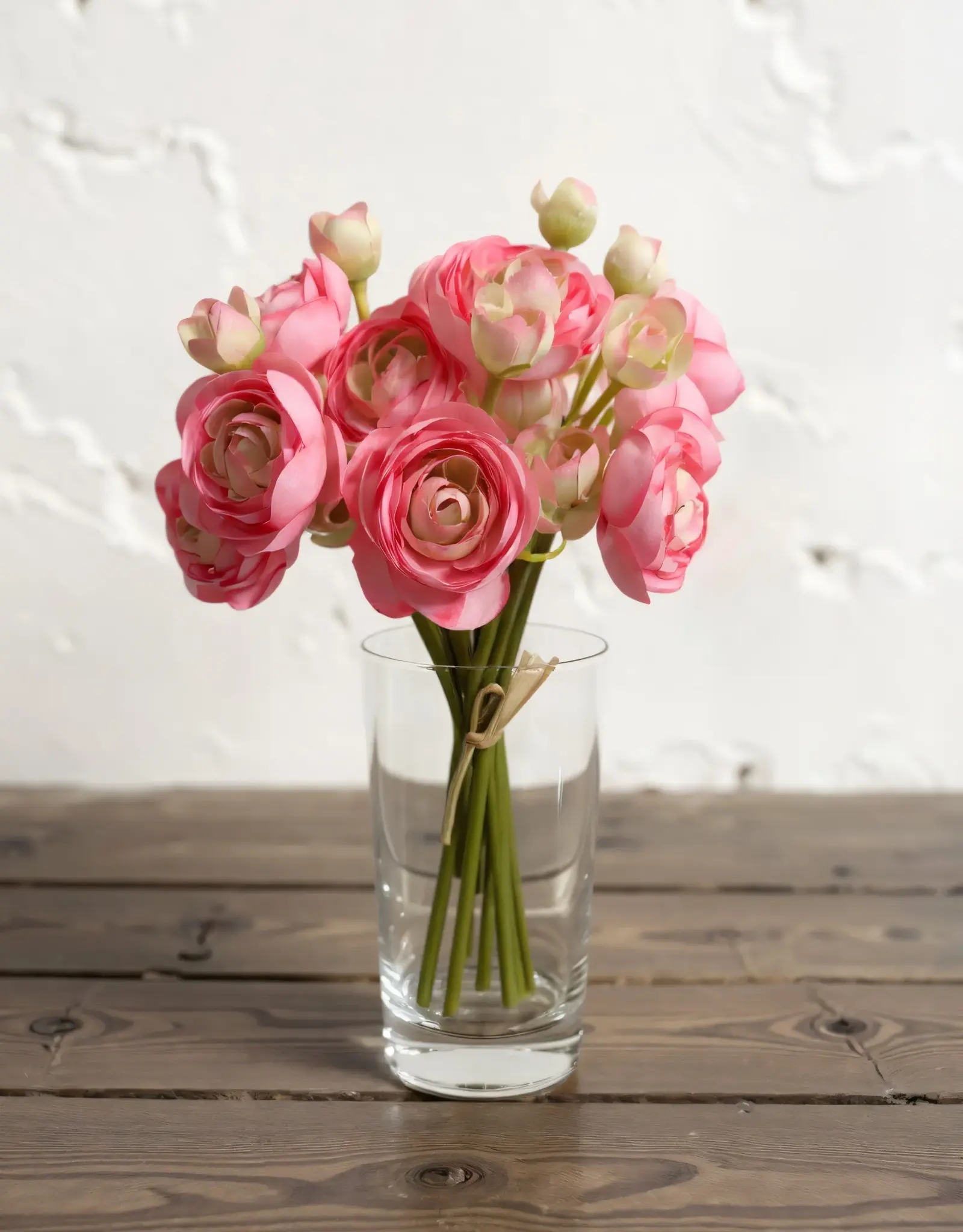 Tri W 11" Ranunculus Bundle, Rose