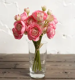 Tri W 11" Ranunculus Bundle, Rose