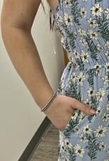 Listicle Floral Tie-Strap Smocked Maxi Dress