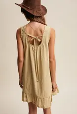 Listicle Textured Pintuck Mini Dress