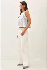 Linen Blend Ombre Striped Tank
