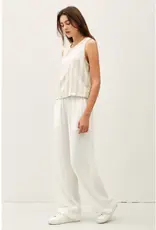 Linen Blend Ombre Striped Tank