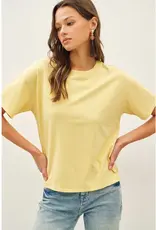 Cotton Jersey Boxy Crop T-Shirt
