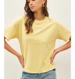 Cotton Jersey Boxy Crop T-Shirt