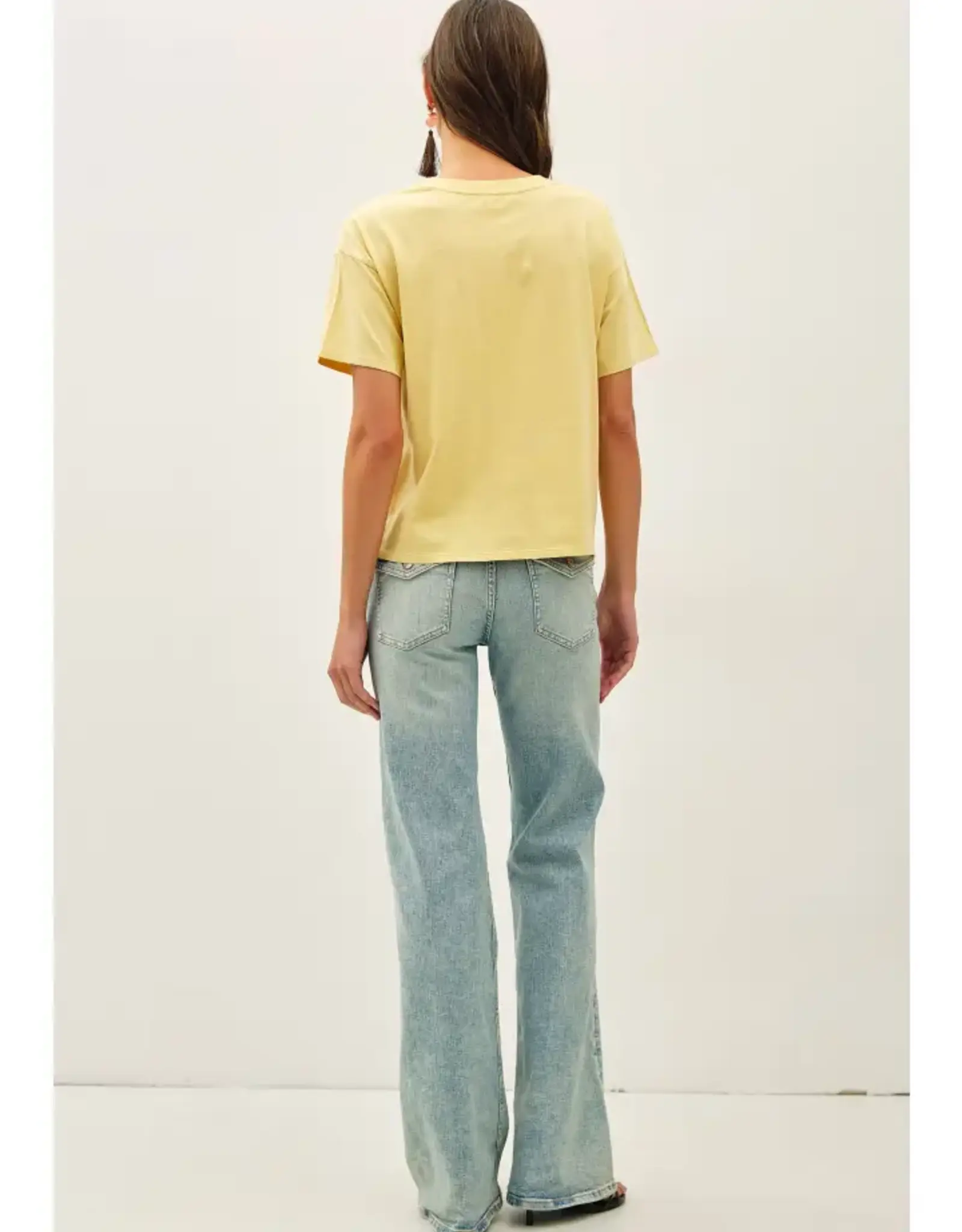 Cotton Jersey Boxy Crop T-Shirt
