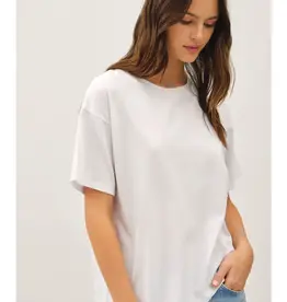 Cotton Jersey Boxy Crop T-Shirt