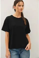 Cotton Jersey Boxy Crop T-Shirt