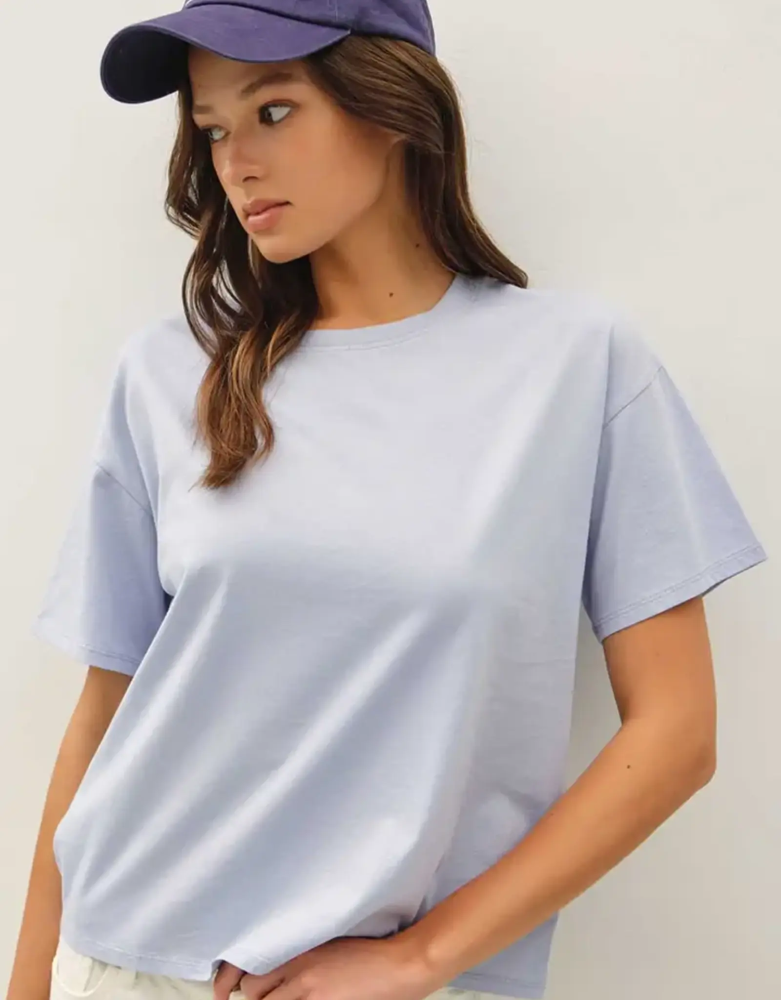 Cotton Jersey Boxy Crop T-Shirt