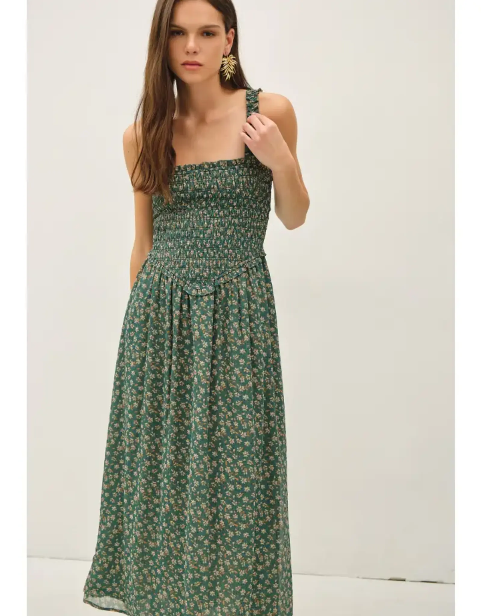 Floral Printed Midi Dress