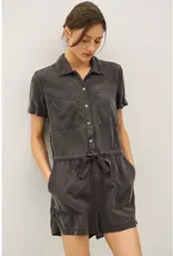 Button Up Tencel Romper
