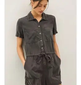Button Up Tencel Romper