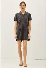 Button Up Tencel Romper