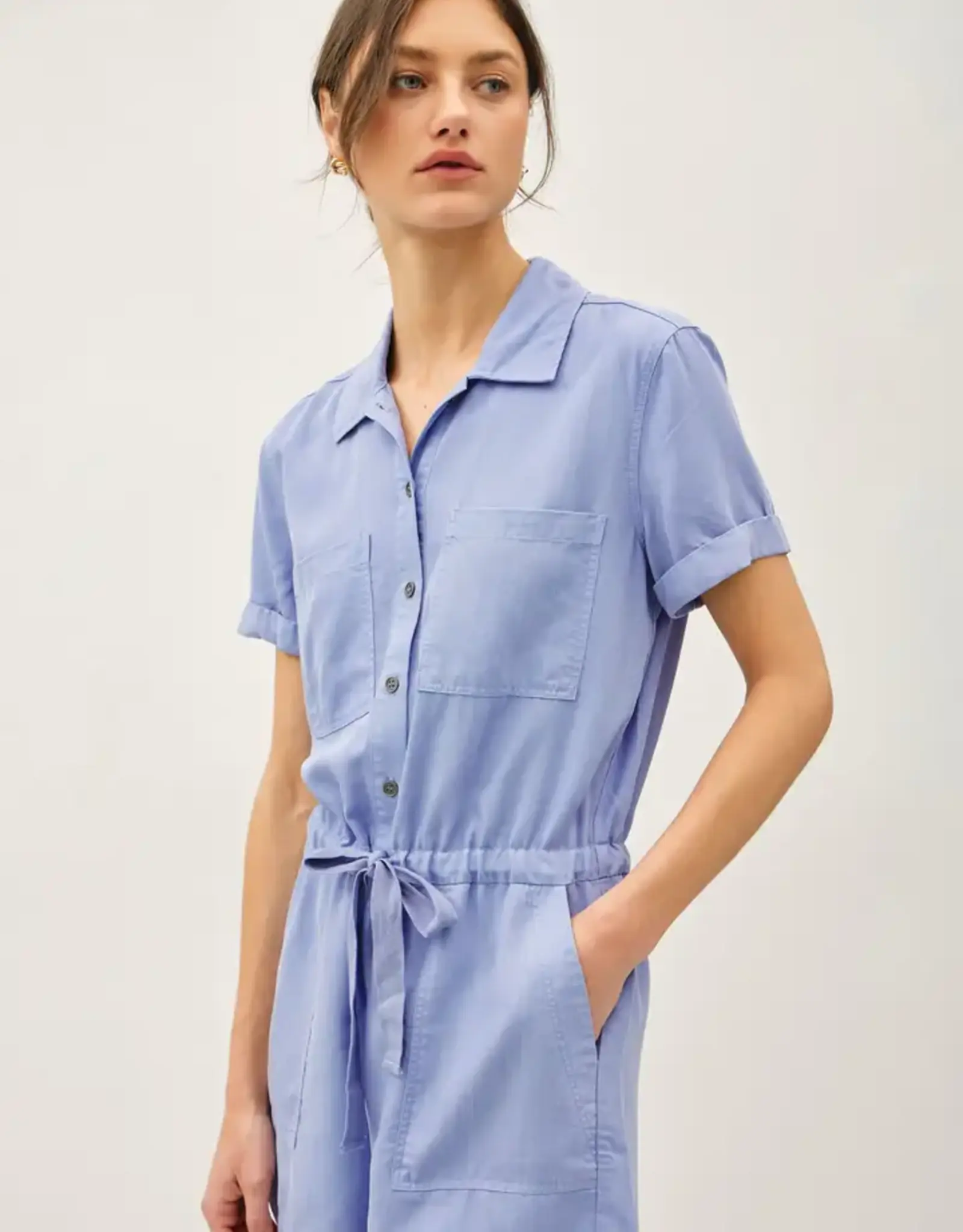 Button Up Tencel Romper