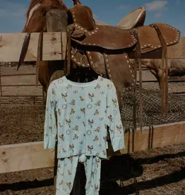 Boots & Bows Baby Co Paisley Pony Toddler Sleep Set