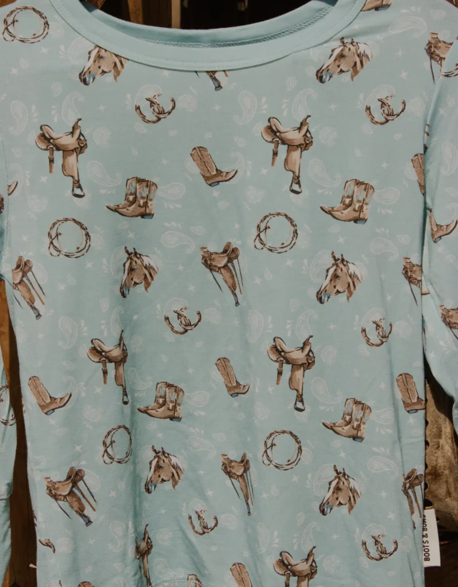 Boots & Bows Baby Co Paisley Pony Toddler Sleep Set