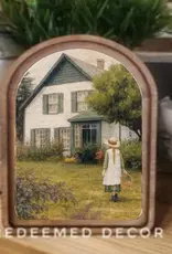 Redeemed Decor Arch Top Framed Art, Green Gables
