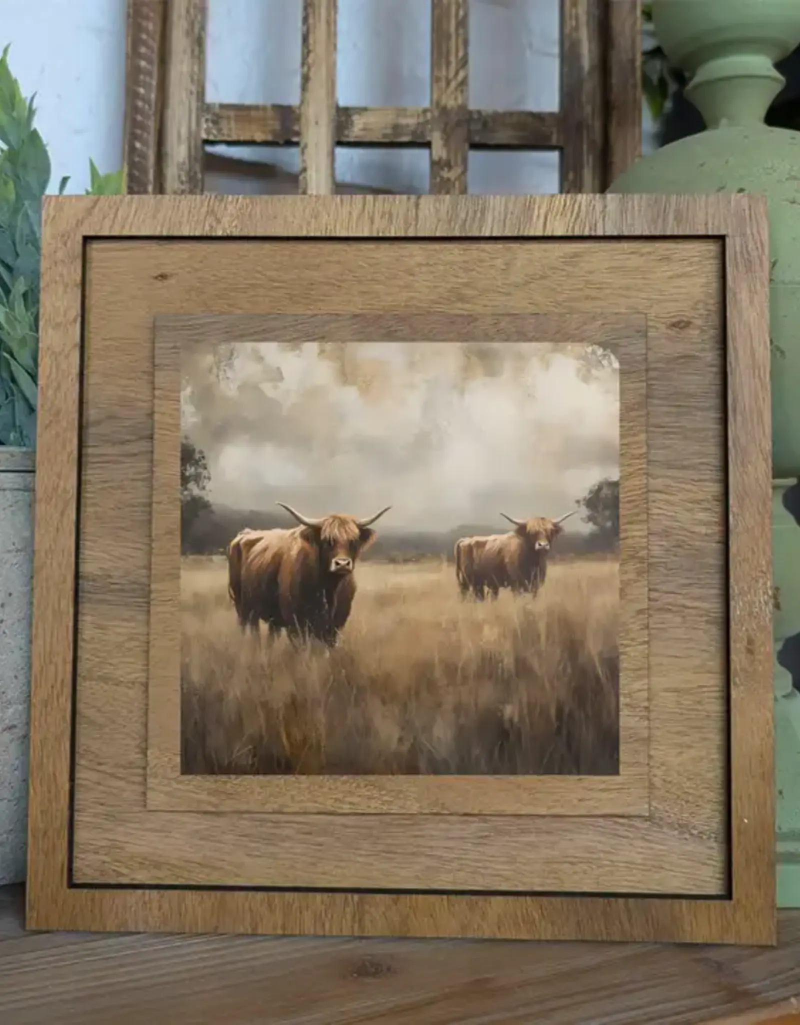 Redeemed Decor Square Framed Art, Meadow Highlands