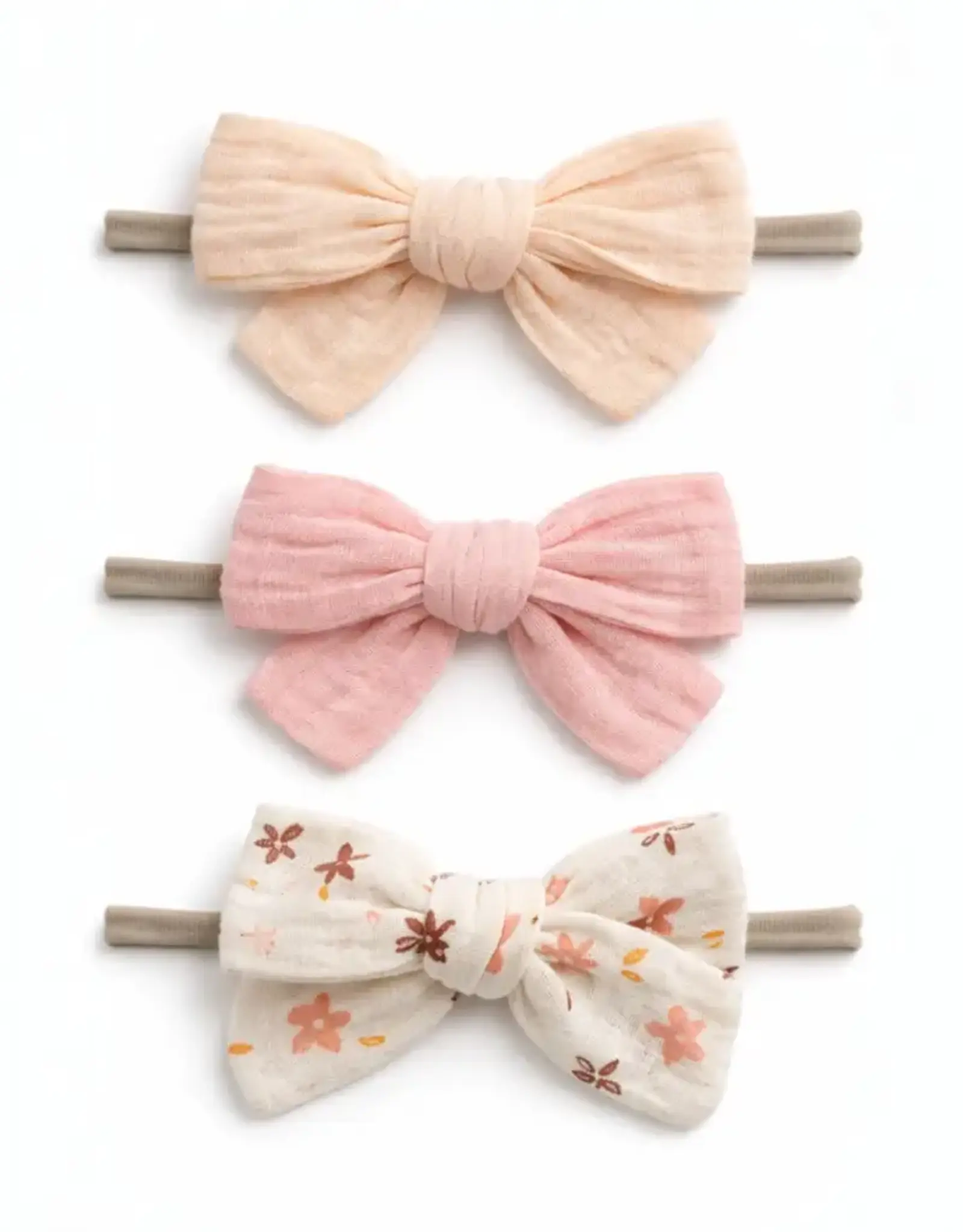 SpearmintLOVE Nylon Bows Set Of 3, Clara